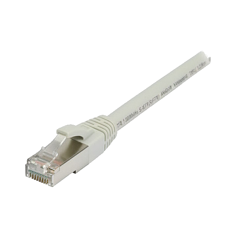 Synergy21 Patchkabel RJ45, CAT8.1 2000Mhz, 0,25m, grau, S-STP(S/FTP), TPE/LSZH(SuperFlex), AWG26,
