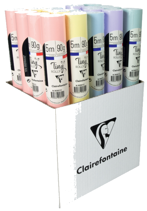 Clairefontaine Geschenkpapier , Tiny Rolls Pastell,