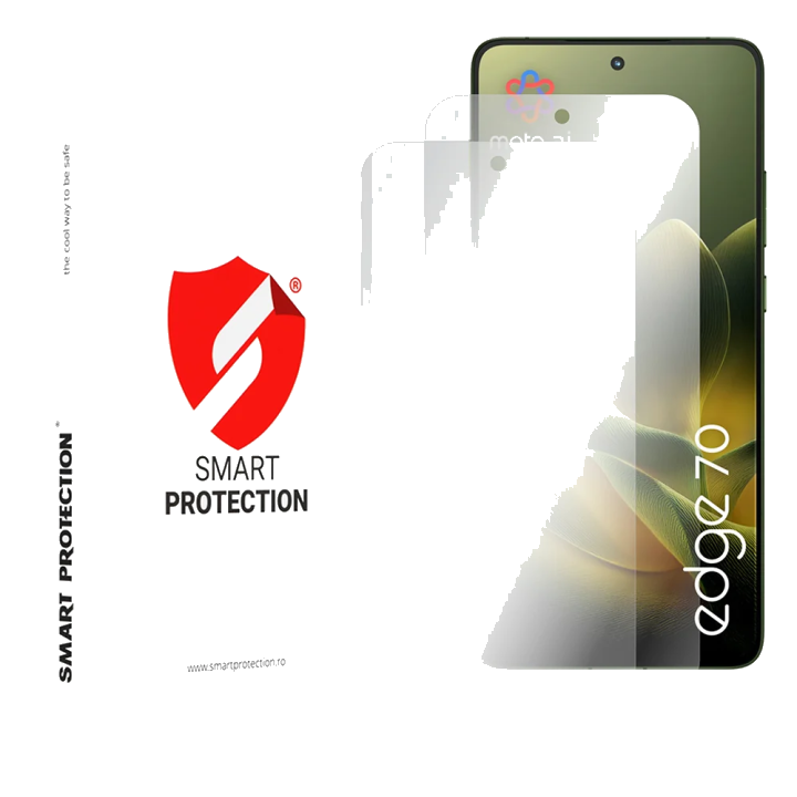 Schutzfolie Smart Protection Premium Classic für Motorola Edge 70, Kunststoff, Set mit 2 Stück.
