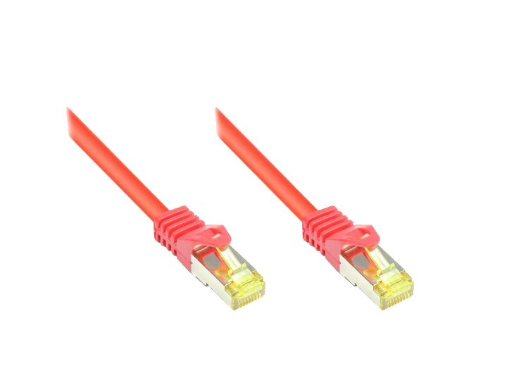Good Connections Patchkabel m. Cat.7 Rohkabel rot 0,25m
