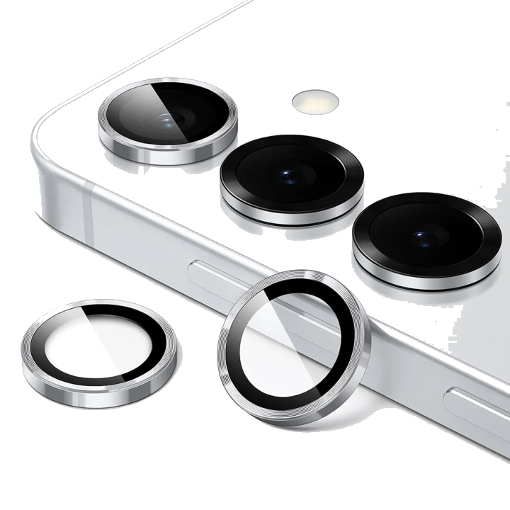 Schutzfolie Lito S+ für die Rückkamera des Samsung Galaxy S26 Plus S947 / S26, gehärtetes Glas, Silberfarben