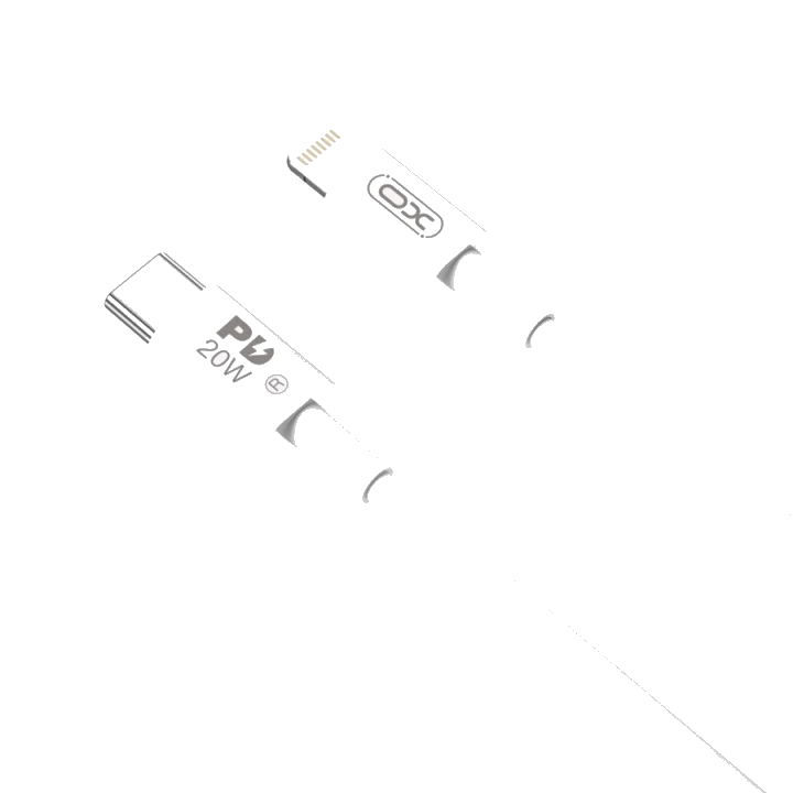 USB-C - Lightning Lade- und Datenkabel XO Design NB-Q189A, 20W, 1m, Weiß