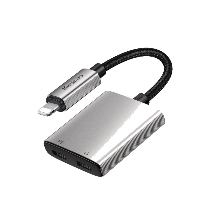 Audio-Adapter Lightning - Lightning / Lightning McDodo CA-5560 Wales, Grau