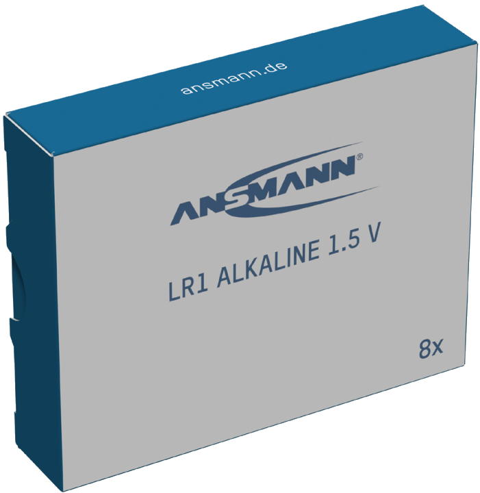 ANSMANN AG LR1 1,5V Alkaline Batterie Spezialbatterie - 8er Pack Batterie