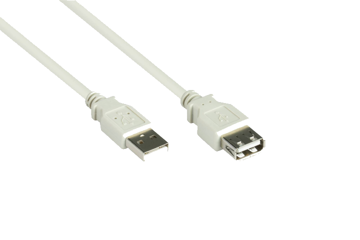 Good Connections USB2.0 Verlängerung A-St.-A-Bu. grau 1,8m