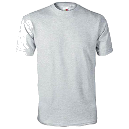 FRUIT OF THE LOOM® Unisex T-Shirt Original T, grau, L