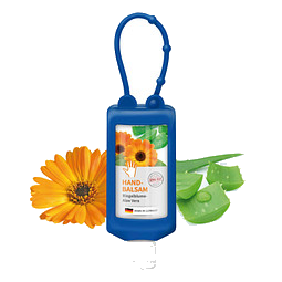 Handbalsam Ringelblume, inkl. Druck auf Body Label, Bumper 50 ml, Blau