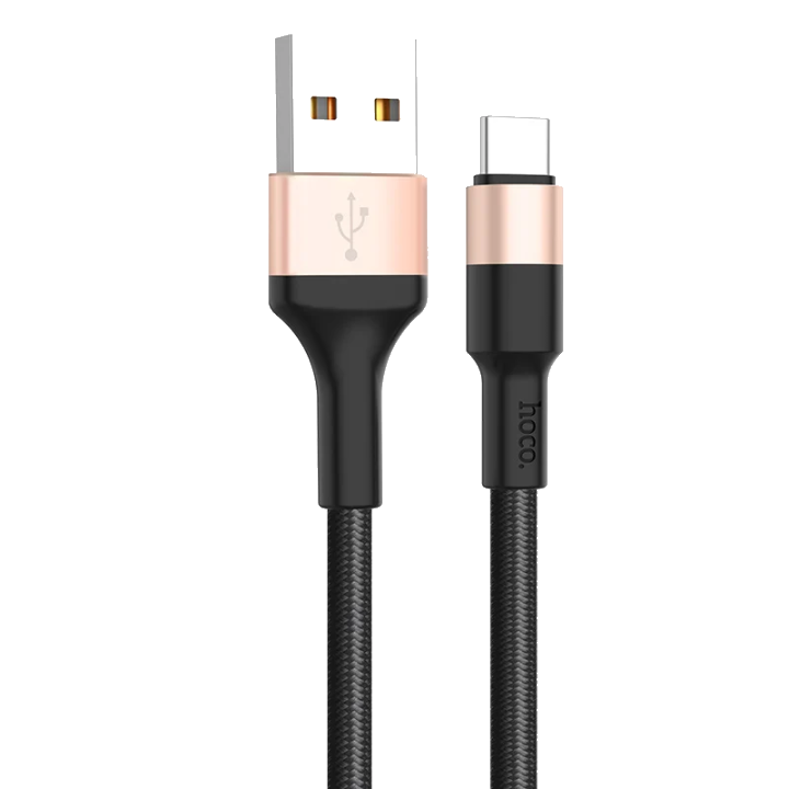 Daten- und Ladekabel USB-A - USB-C HOCO X26 Xpress, 18W, 1m, Gold