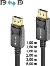 DisplayPort Kabel 1.4 DP Kabel 8K@60Hz 4K@165Hz UHD WQHD PC Monitor 1m bis 5m