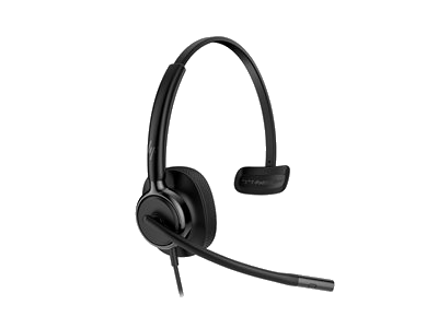 HP Poly Mission 415 Mono-USB-Headset, kabelgebunden KI-optimierte Unterdrückung von Übertragungsgeräuschen, Superbreitband-Audio, Microsoft Teams-zert