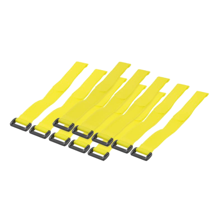 LogiLink Klett-Kabelbinder, 300 x 20 mm, gelb