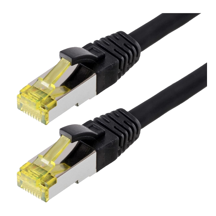 helos Patchkabel Cat.6a GHMT AWG 26/7 schwarz 0,5m