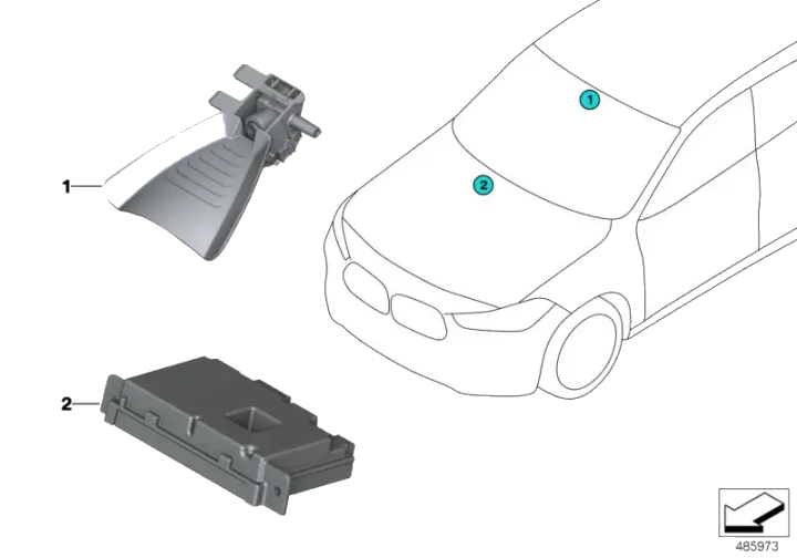 BMW KaFAS Kamera 66519458738 - Bildposition 01