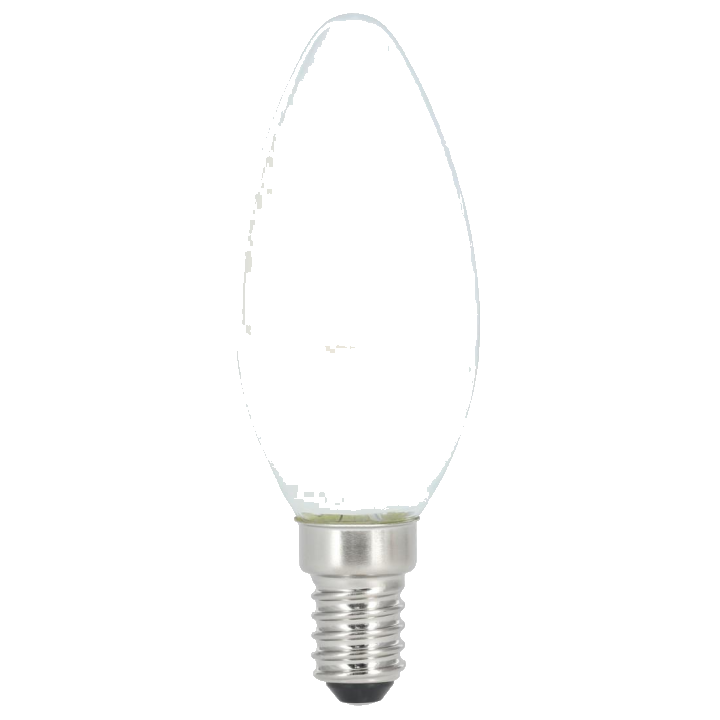 LED-Filament, E14, 470lm ersetzt 40W, Kerze, Warmweiß, Matt, RA90, dimmbar (00112831)