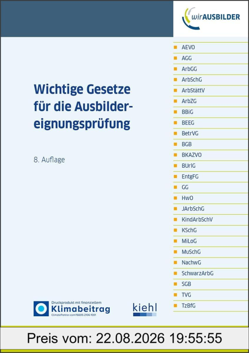 Wichtige Gesetze für die Ausbildereignungsprüfung