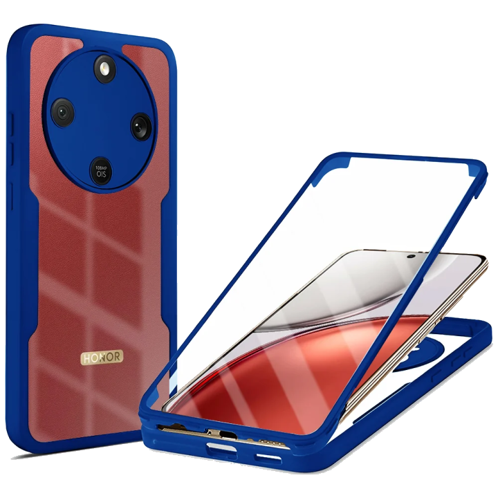 Hülle für Honor Magic8 Lite, Techsuit, ColorVerse 360, Blau