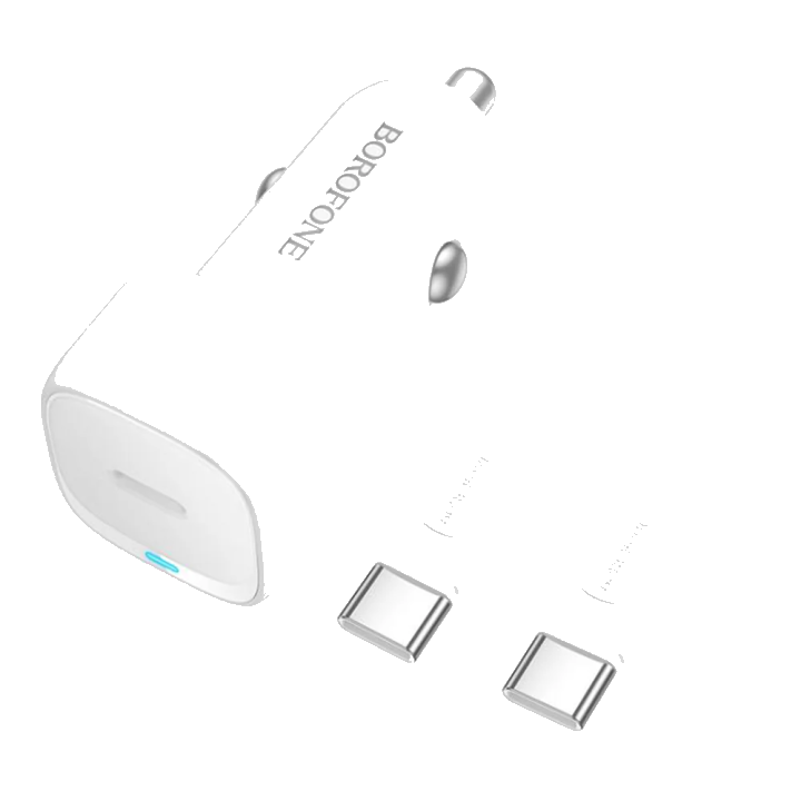 Auto-Ladegerät mit USB-C Kabel Borofone BZ34A Cloud, 20W, 3A, 1 x USB-C, Weiß