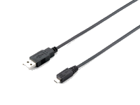 Equip 128523 USB Kabel USB 2.0 1,8 m USB A Micro-USB B Schwarz