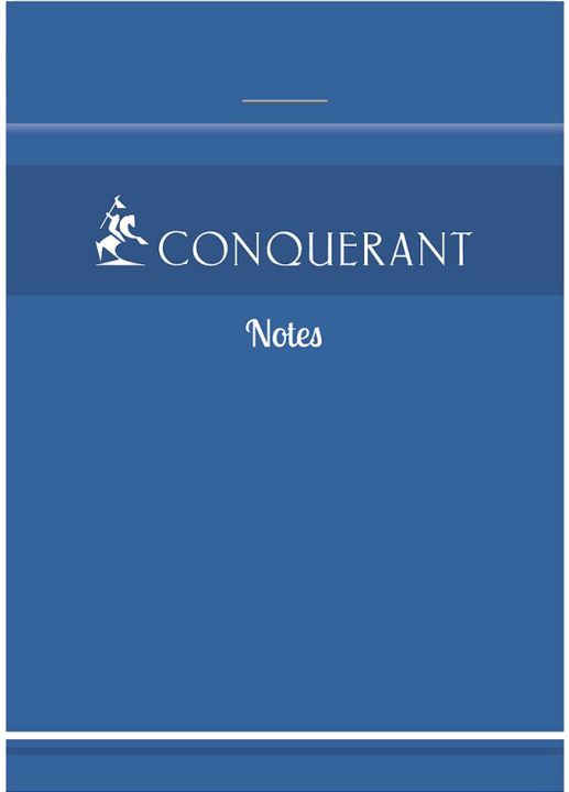 CONQUERANT SEPT Notizblock Notes, kariert, 74 x 105 mm