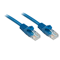 Lindy RJ-45/RJ-45 Cat6 0.3m Netzwerkkabel Blau 0,3 m U/UTP (UTP)