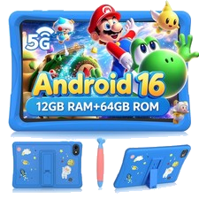 K10 Kids Kinder Tablet 10.1 Zoll Android 16 12GB+64GB/2TB WiFi 6 5000mAh