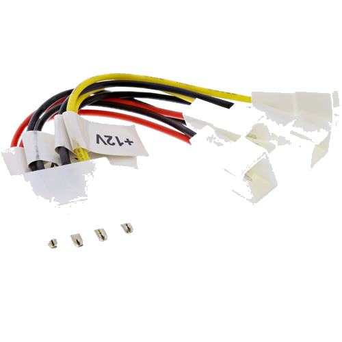 InLine® Lüfter Adapterkabel, 2x 12V und 2x 5V, für 4 Lüfter