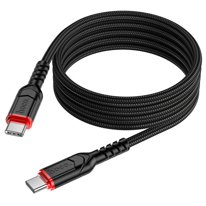 Daten- und Ladekabel USB-C - USB-C HOCO X59 Victory, 60W, 1m, Schwarz