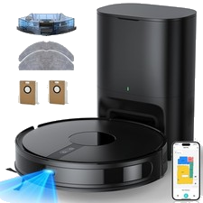 Lubluelu Saugroboter & Wischfunktion 3L Absaugstation Lasernavigation Gebraucht!