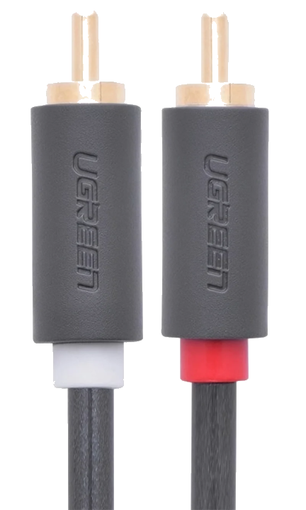 Audio-Kabel UGREEN AV104, 2 x RCA - 2 x RCA, 5m, Schwarz