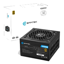 1000 Watt Modular ATX 3.1 PC Computer Netzteil 12V-2x6 Stecker 80+ Gold PCIe 5.1