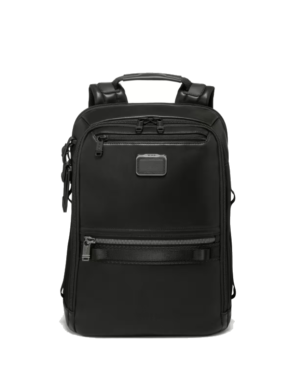 Tumi Alpha Bravo Dynamic Leder-Rucksack, Black