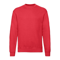 FRUIT OF THE LOOM® Unisex Sweatshirt Set-In, rot, M