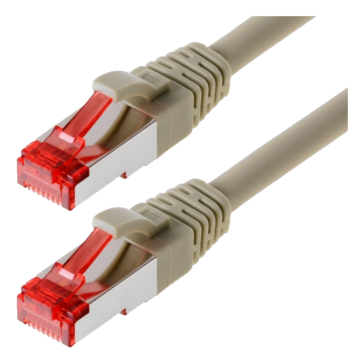 helos Patchkabel Cat.6 GHMT AWG 27/7 grau 1,0 m