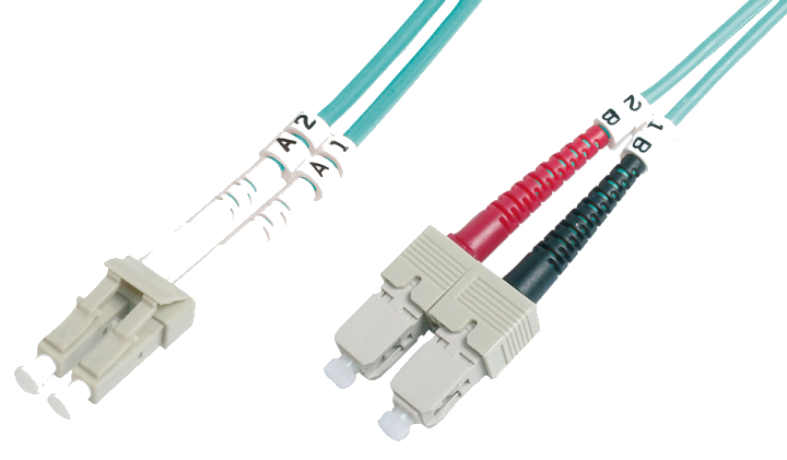 Digitus LWL Multimode OM 3 Patchkabel, LC / SC