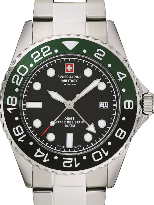 Swiss Alpine Military 7052.1138 Herrenuhr GMT 42mm 10ATM