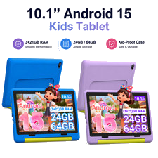 10-Zoll-OCTA-Core-Kinder-Tablet, Android 15, 20GB RAM + 128GB ROM, 5G WiFi