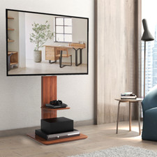 TV Ständer Fernseher Standfuß Universal Holz Hülle höhenverstellbar bis 65 Zoll