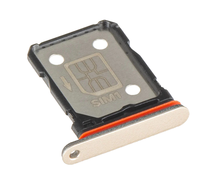 SIM-Halterung Realme 14 Pro, Silber (Pearl White), Service Pack 612121000357