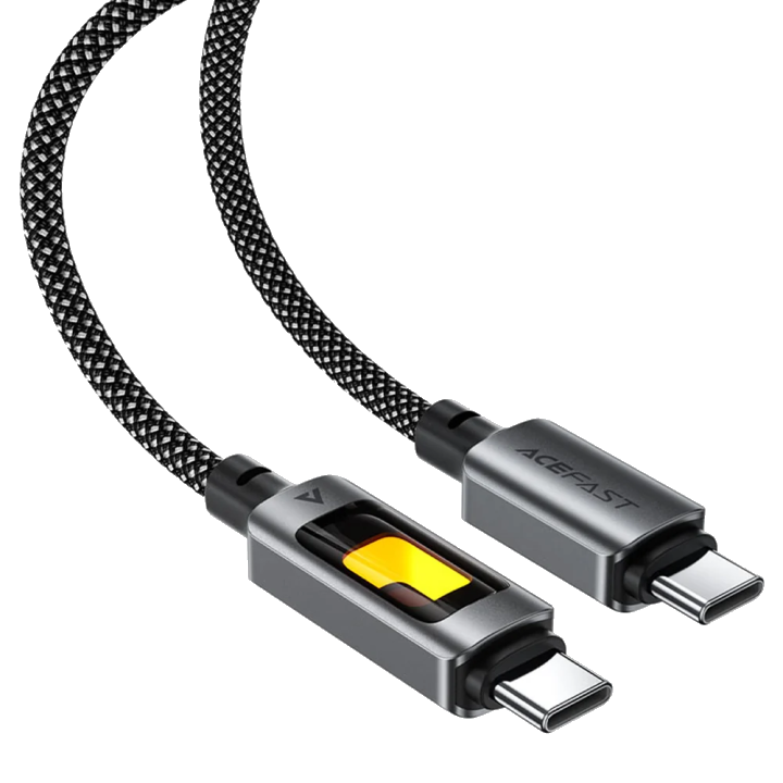 Daten- und Ladekabel USB-C - USB-C Acefast C21-03, 60W, 1.2m, Schwarz