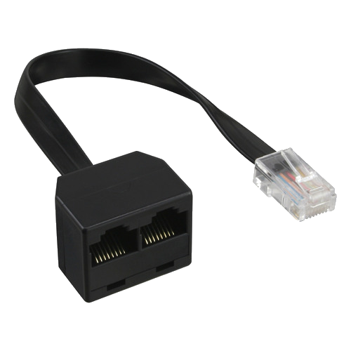 InLine® ISDN Verteiler, 1xRJ45 ST / 2xRJ45 BU, (8P8C) o. Endwiderstände, 0,15m