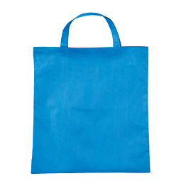 Vliestasche Textile mit kurzen Henkeln, hellblau