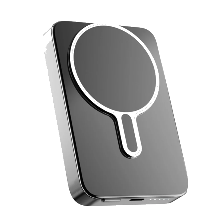 Externer Wireless-Akku 3MK MagSnap Go, 10000mAh, 20W, PD + FQI, 1 x QI - 1 x USB-C, Grau