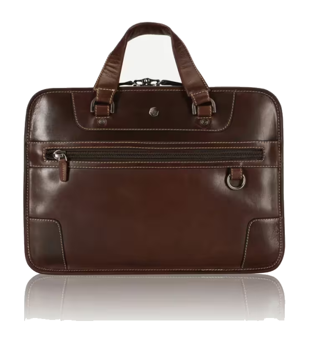 Jekyll & Hide Aktentasche für 15" Laptop aus Leder Mocha