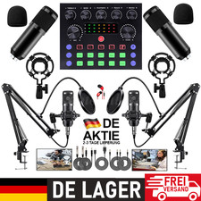 Podcast 2 Aufnahme-Studio Set Mixer Kopfhörer BM-800 für privates Heimstudio NEU