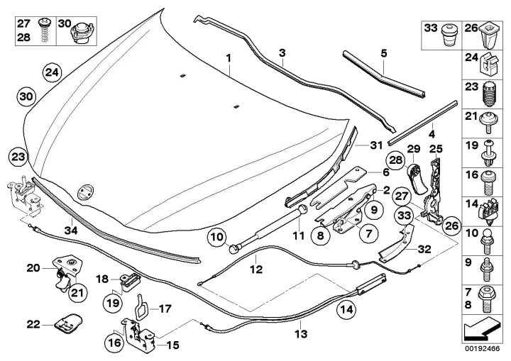 BMW Kabelhalter 07147127025 - Bildposition 14