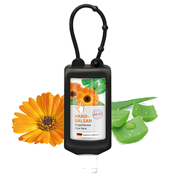 Handbalsam Ringelblume, inkl. Druck auf Body Label, Bumper 50 ml, schwarz