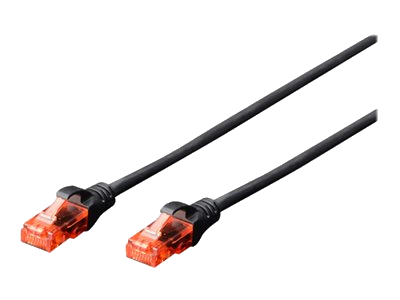 Digitus Patch-Kabel RJ-45 (M) zu RJ-45 (M) 5m Kupfer U/UTP Cat 6 schwarz (DK-1617-050/BL)