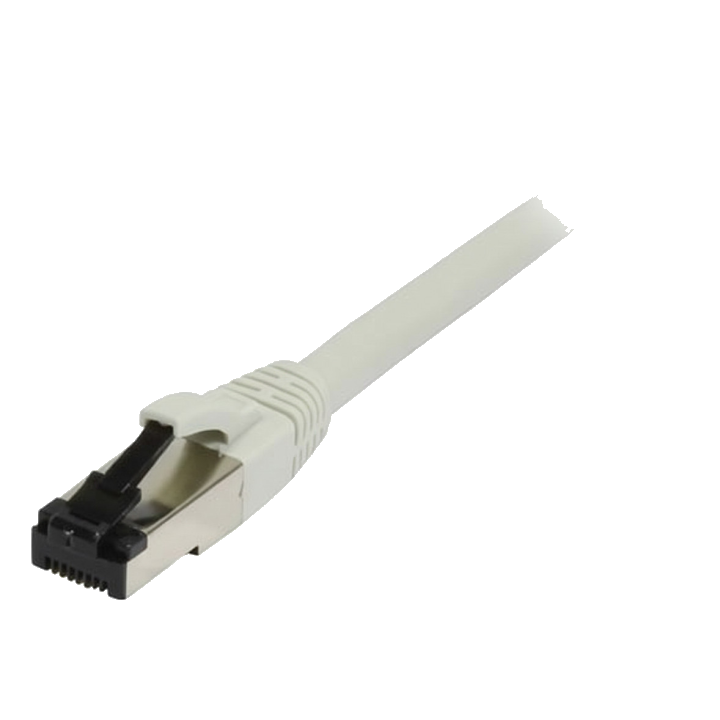 Synergy21 Patchkabel RJ45, CAT8.1 2000Mhz, 0,25m, weiss, S-STP(S/FTP), TPE/LSZH(SuperFlex), AWG26,