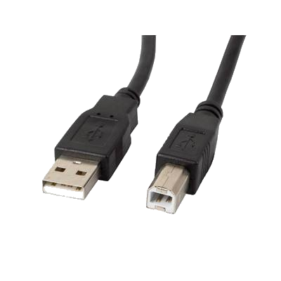 LANBERG USB-A(M)->USB-B(M) 2.0 Kabel 1,0m Ferrite sw