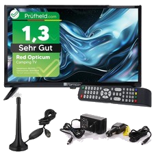 Wohnmobil Camping Fernseher LED TV 19 Zoll LCD DVB S S2 T2 C USB 12 V 230 Volt